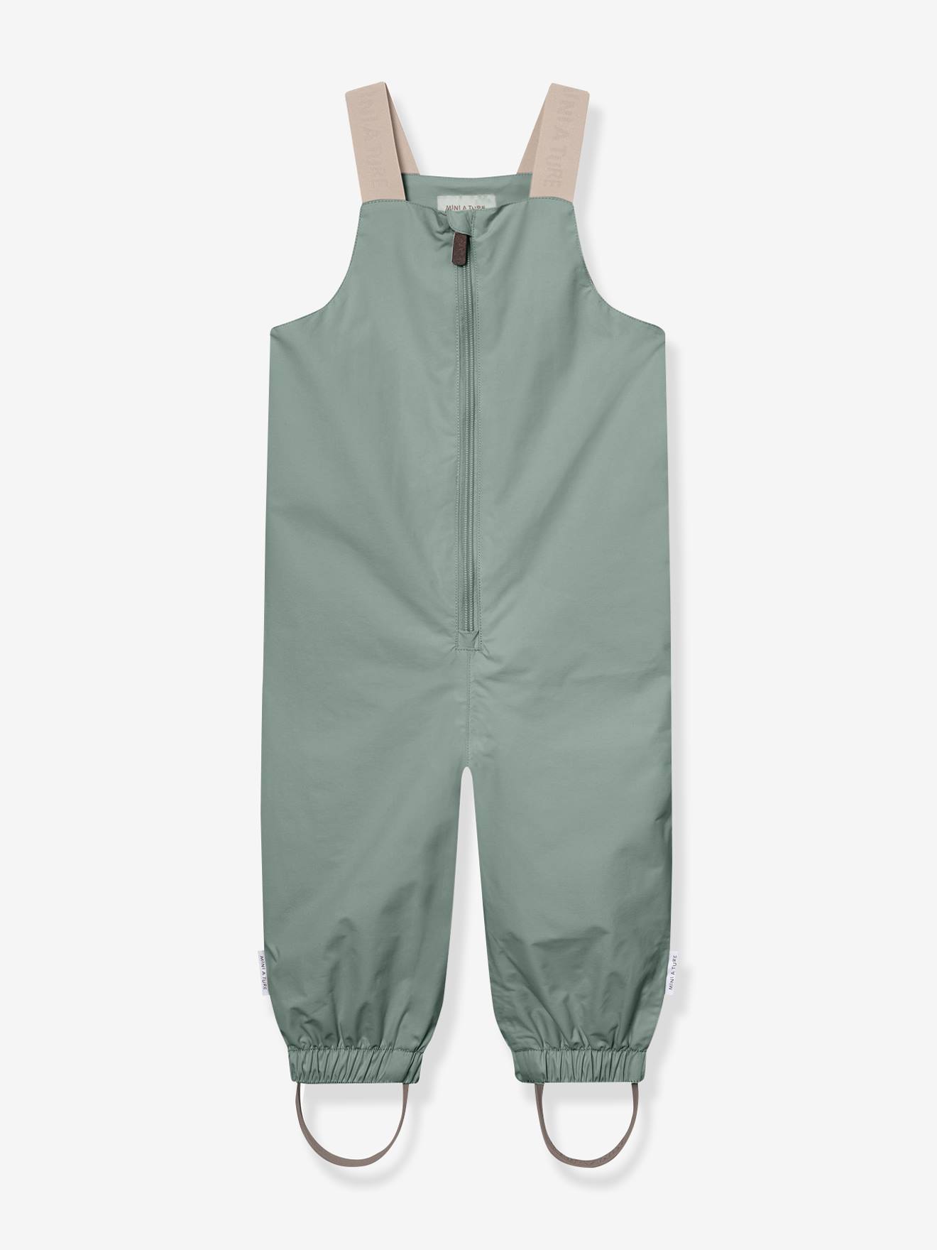 Salopette imperméable bébé MATWALENTAYA MINI A TURE vert sauge