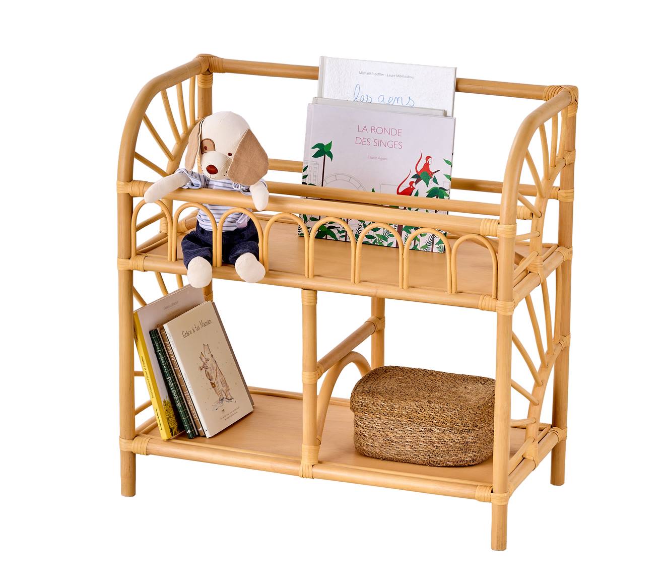Meuble de rangement en rotin SOLEIL bois (Vertbaudet) - Image 1