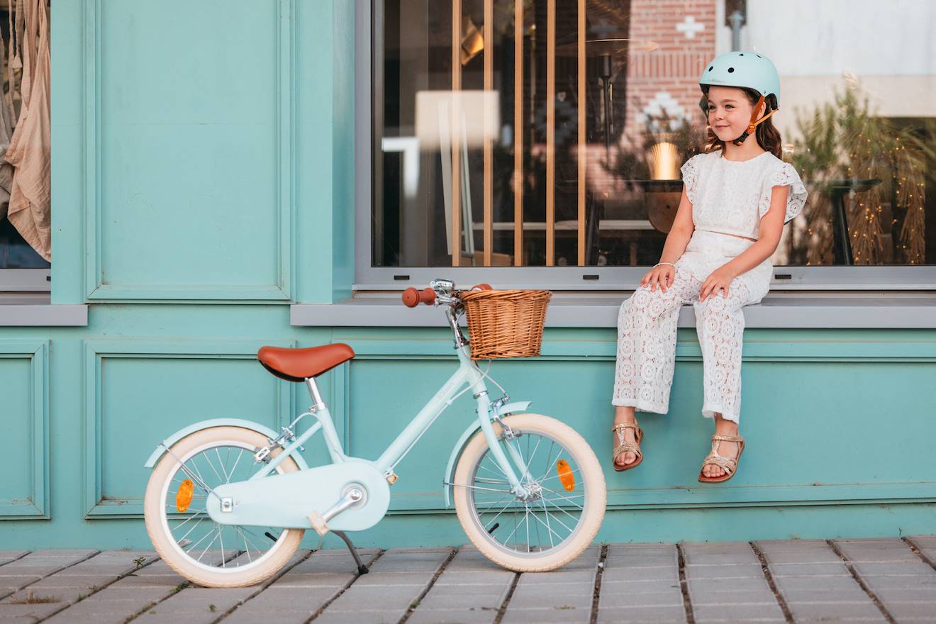 Vélo Enfant À Pédales - 16 Pouces Bleu Turquoise (Bebikeen) - Image 1