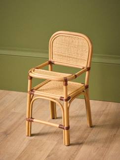 Jouet-Poupons et poupées-Chaise haute en rotin pour poupée