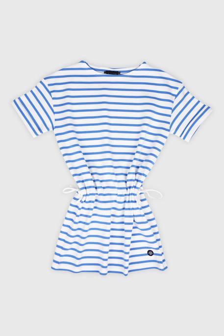 Fille-Robe rayée en coton épais enfant