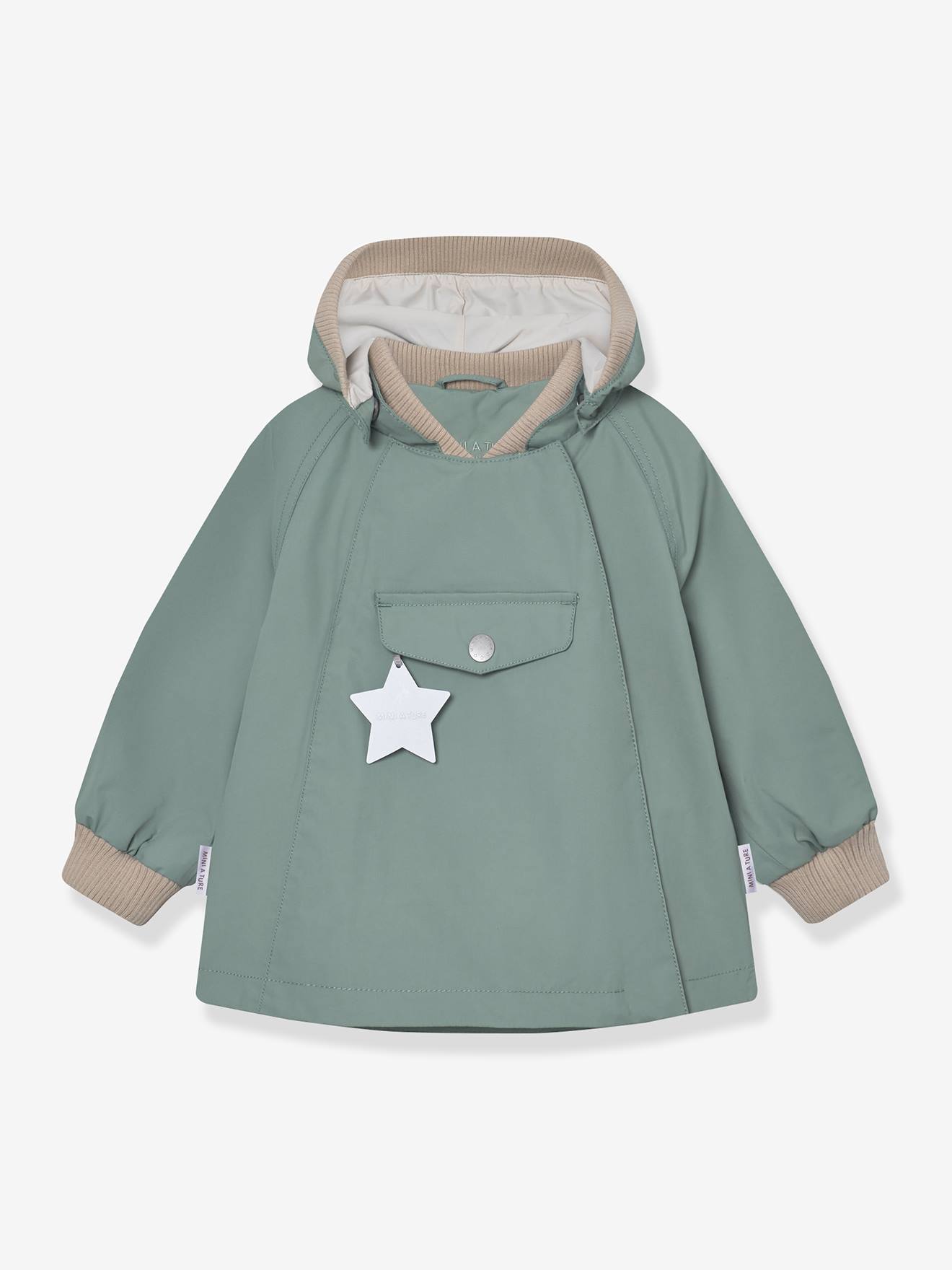 Veste mi-saison bébé fille MATWAI vert sauge