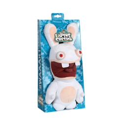 Jouet-Premier âge-Peluches-Peluche Lapins crétins sonore bouche ouverte - 28 cm
