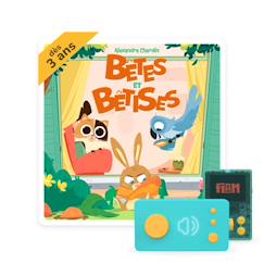 Jouet-Livres-Livre audio interactif – bêtes & bêtises