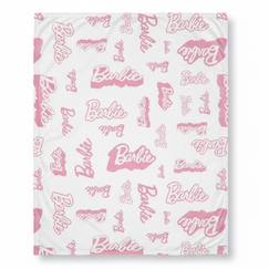 Linge de maison et décoration-Linge de lit enfant-Plaid logo barbie polyester