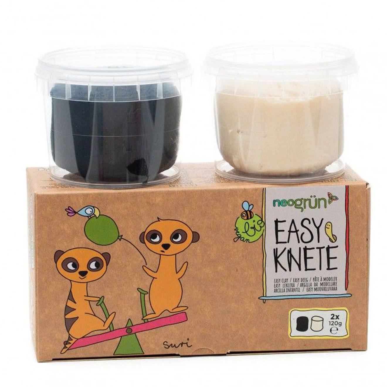 Set De Pâte À Modeler Noir Et Blanc Multi-coloured (Neogrün) - Couverture