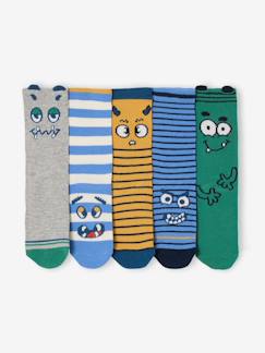 Lot de 5 paires chaussettes garçon  - vertbaudet enfant