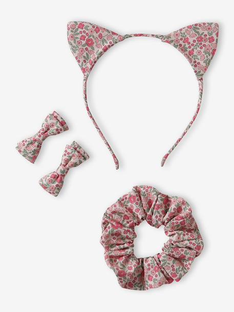Coffret accessoires fille coton imprimé fleuri  - vertbaudet enfant