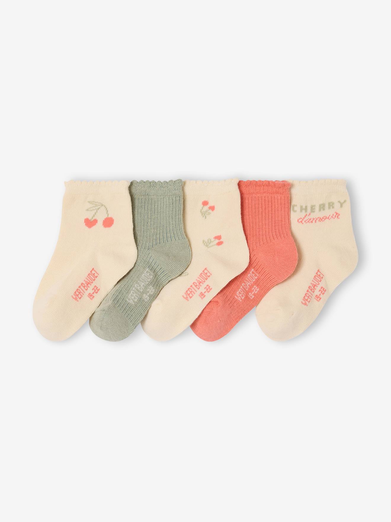 Lot de 5 paires de chaussettes bb fille corail 8 €