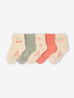 Lot de 5 paires de chaussettes bébé fille  - vertbaudet enfant