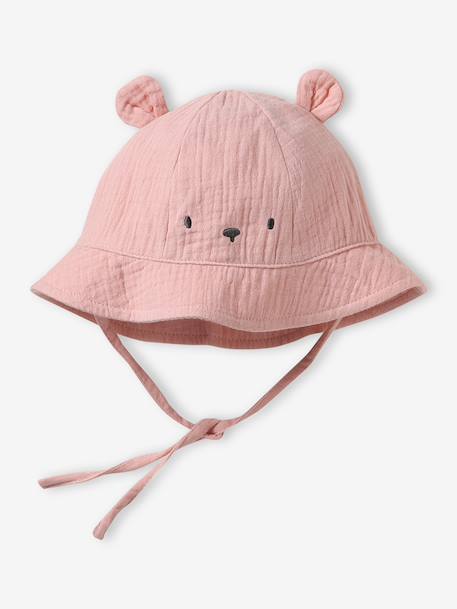 Bébé-Accessoires-Chapeau-Bob ourson imprimé bébé fille