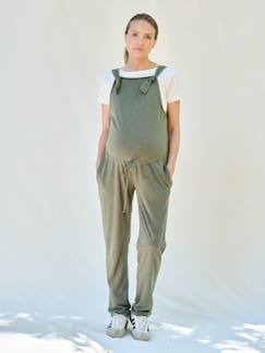 Vêtements de grossesse-Salopette grossesse en molleton léger