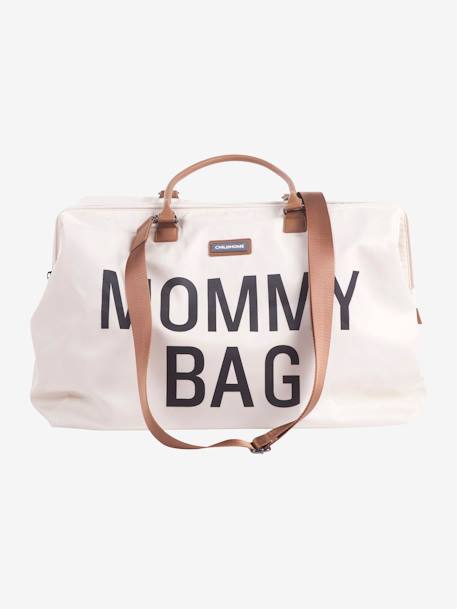 Sac à langer Mommy Bag large CHILDHOME blanc cassé+noir or+rose 2 - vertbaudet enfant 