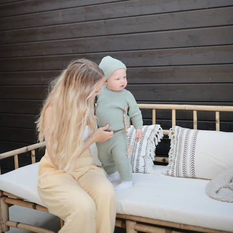 Attache sucette en silicone Beige foncé+Beige, écru+Bleu+Bois+Ecru+Jaune+Rose+Vert d'eau 6 - vertbaudet enfant 
