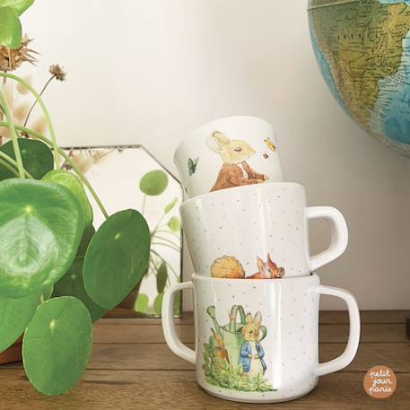 Tasse deux anses avec bec amovible pierre lapin Blanc 6 - vertbaudet enfant 