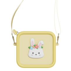 Sac pour appareil photo en silicone lapin des fleurs  - vertbaudet enfant