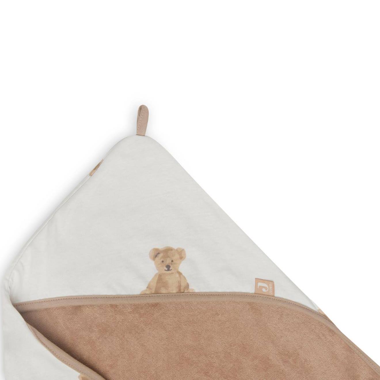 Cape De Bain Ours Teddy Bear (75 X 75 Cm) Blanc, Marron Clair (Jollein) - Image 2