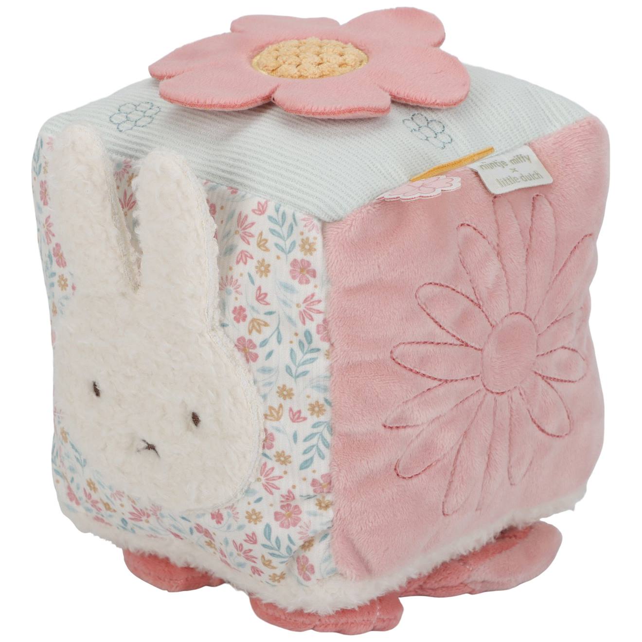 Cube D'activités Soft Miffy Lucky Blossom Bleu, Rose, Gris, Beige (Little Dutch) - Image 1