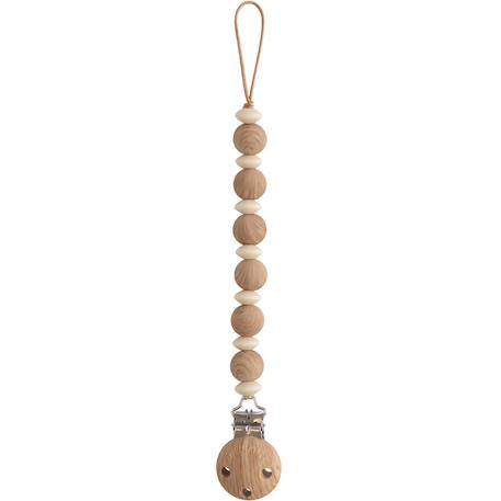 Attache sucette en silicone Beige foncé+Beige, écru+Bleu+Bois+Ecru+Jaune+Rose+Vert d'eau 4 - vertbaudet enfant 