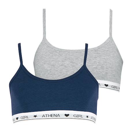Fille-Sous-vêtement-Lot de 2 brassières coton ultra doux