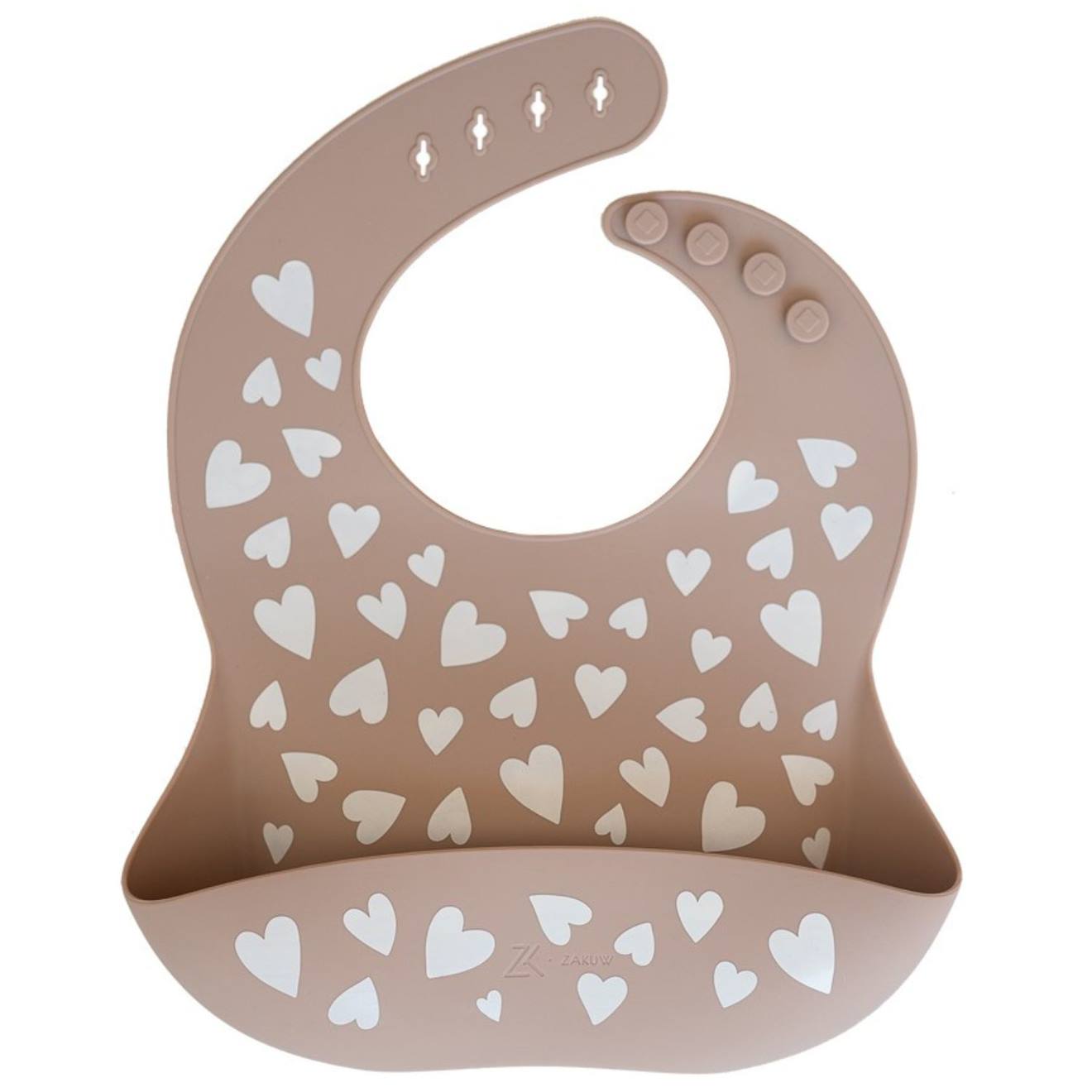 Bavoir En Silicone Fall In Love Taupe Rose Taupe Rose