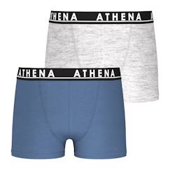 Lot de 2 boxers garçon easy color athena  - vertbaudet enfant