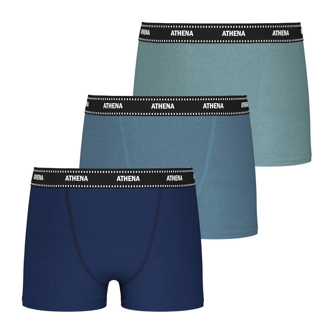 Lot De 3 Boxers Garçon My Petit Prix Marine-vert