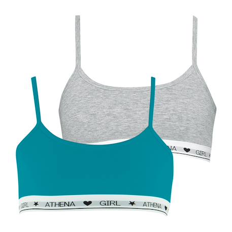 Fille-Sous-vêtement-Lot de 2 brassières coton ultra doux by  fille