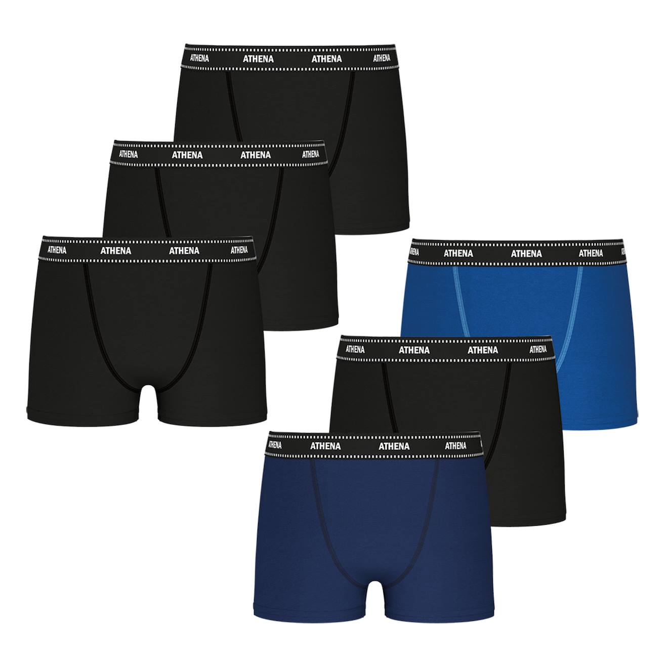 Lot De 6 Boxers Garçon My Petit Prix Noir-noir-noir-noir-marine-ble