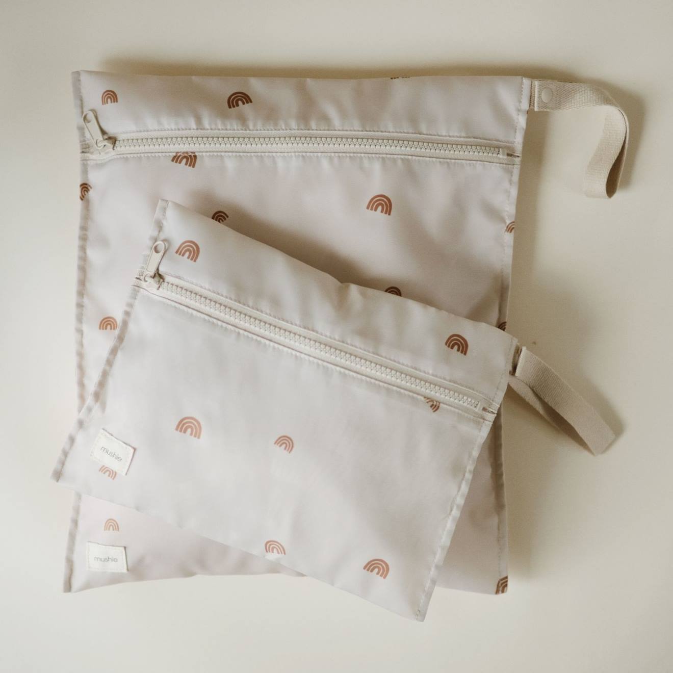 Lot De Sacs Imperméables Pour Bébé – Rangement Étanche Ecru, Orange (Mushie) - Image 2