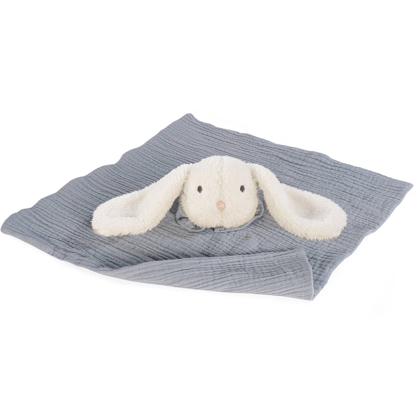 Doudou Bébé Ultra Doux Avec Yeux Brodés – Compagnon Rassurant Dès La Naissance Sable, Bleu, Noir (Walking Mum) - Image 1