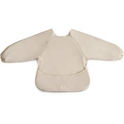 Puériculture-Repas-Bavoir bébé manches longues imperméable – protection repas avec poche récupératrice