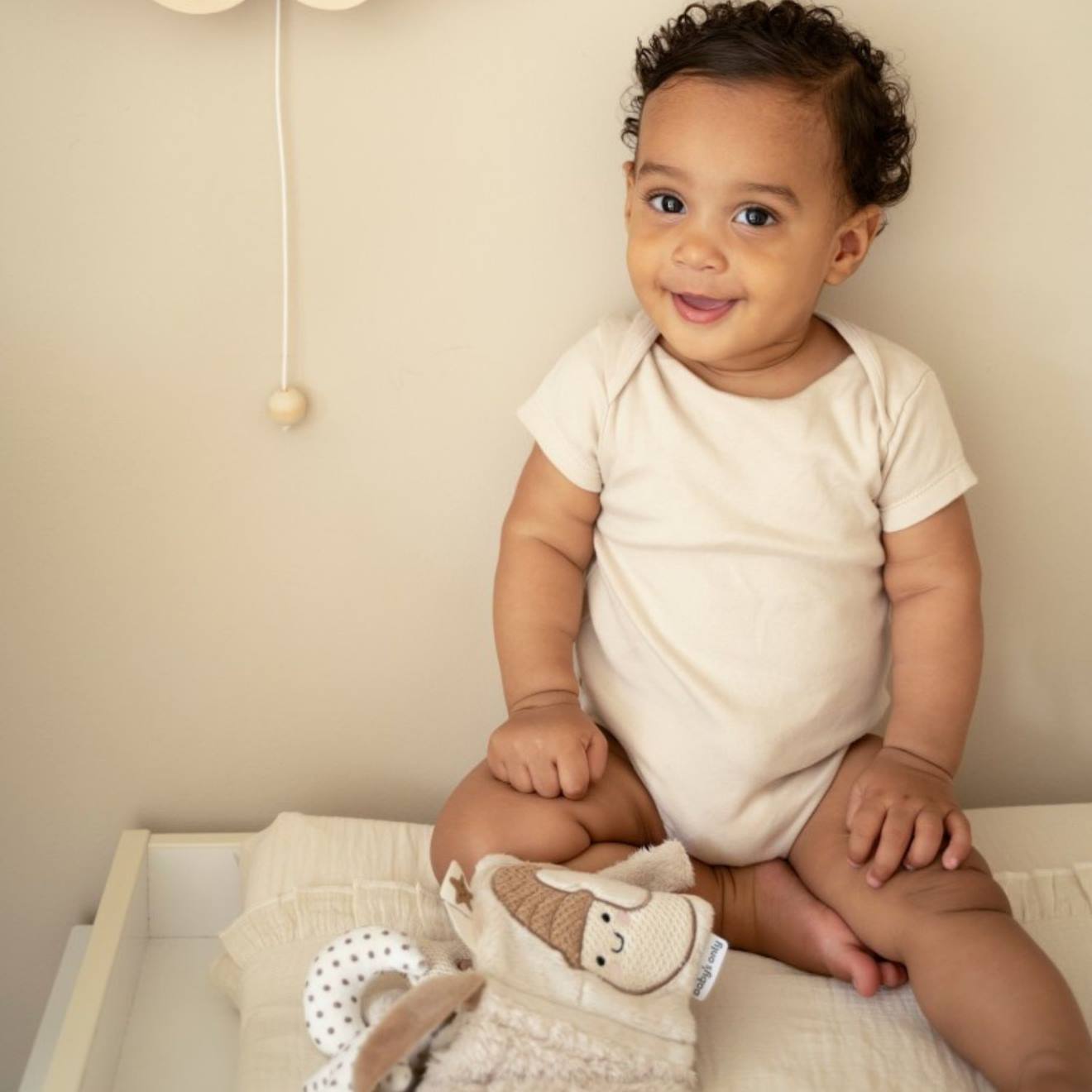 Livre Sensoriel Bébé En Tissu Avec Miroir Et Textures – Jouet D’éveil Nomade Dès La Naissance Beige, Marron (Baby's Only) - Image 2