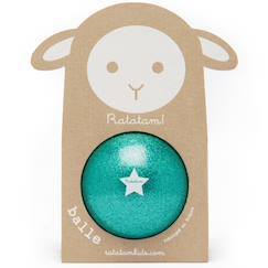 Jouet-Ballon paillettes or (10 cm)