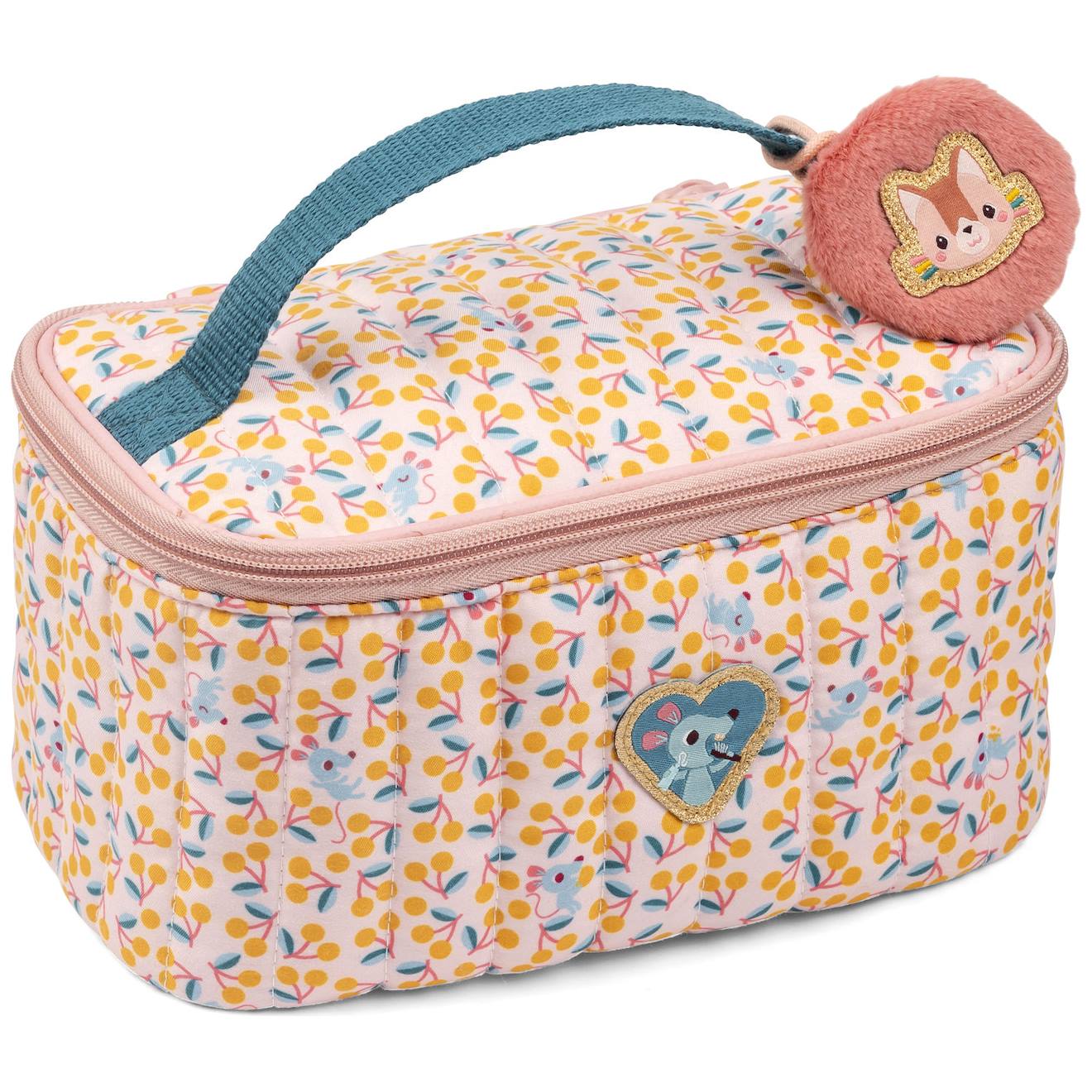 Trousse De Toilette Jules Rose, Bleu, Jaune