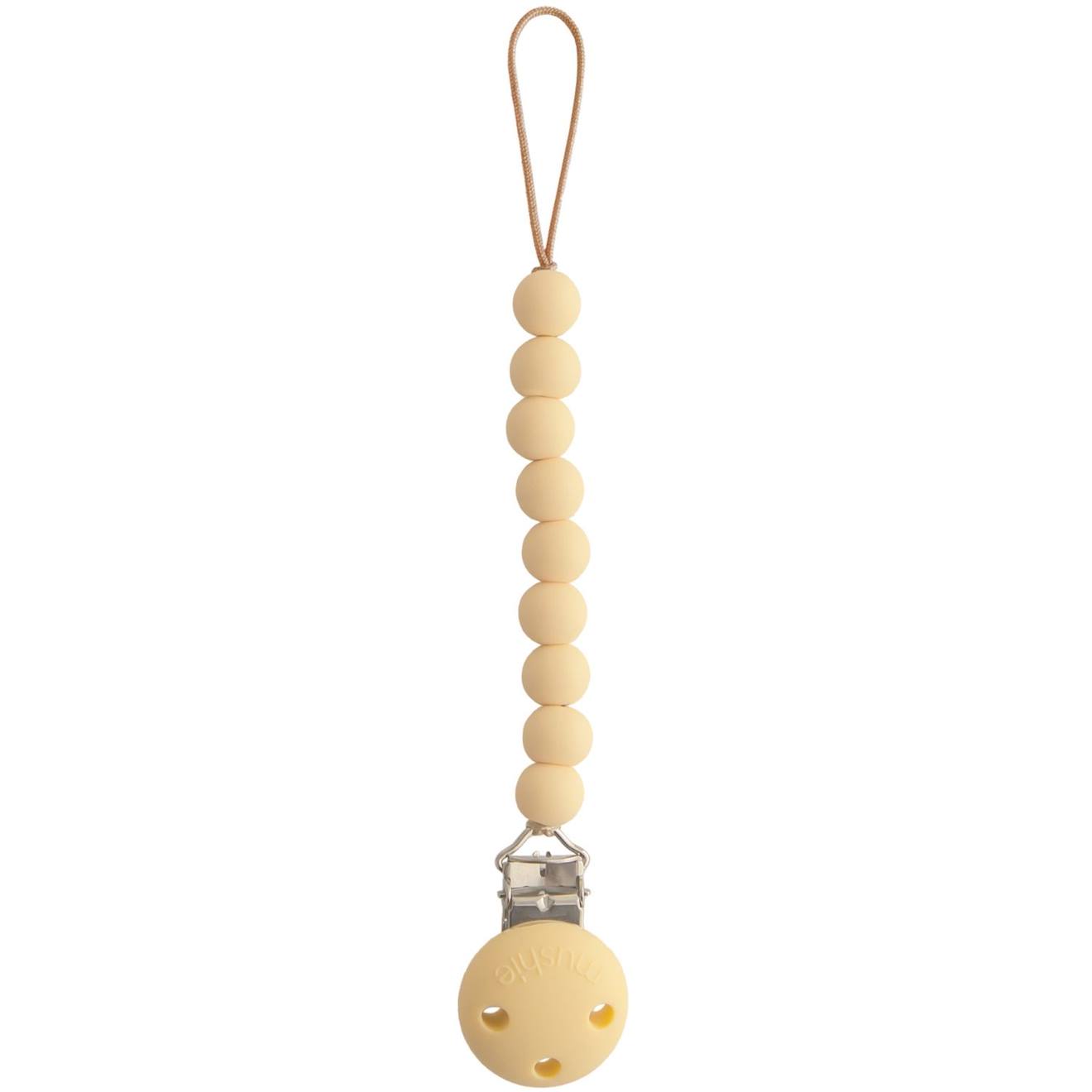 Attache Sucette En Silicone Jaune