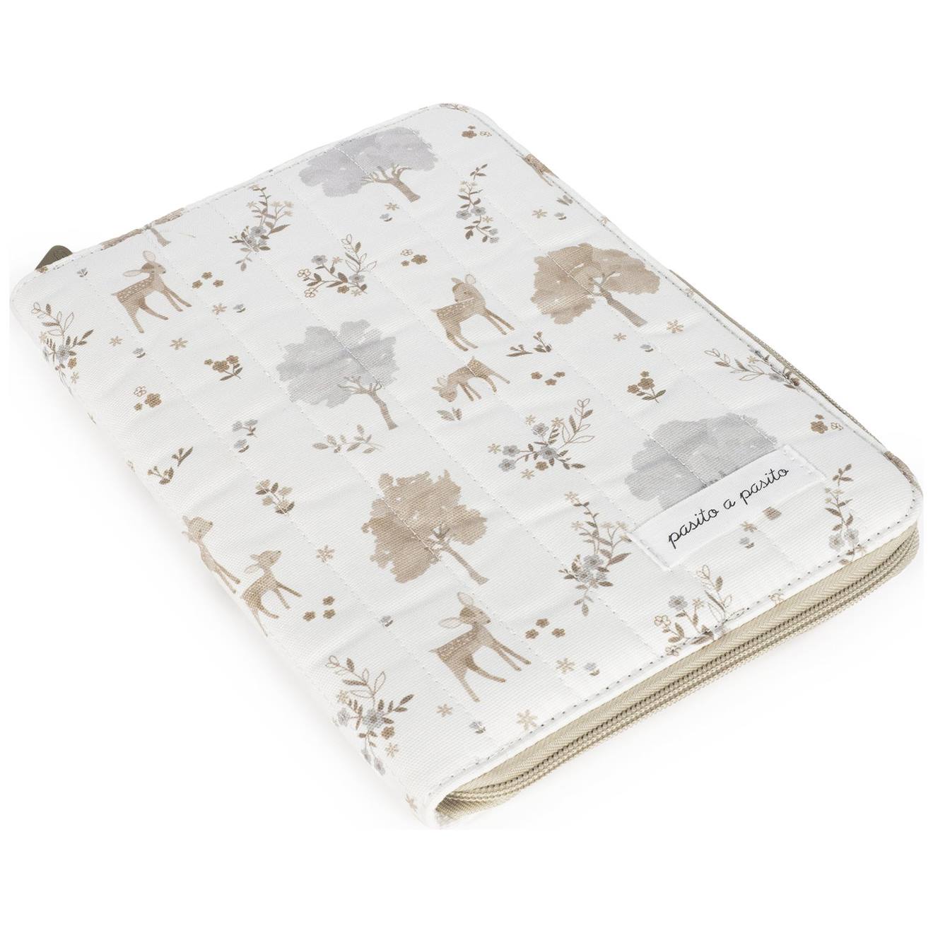 Protège Carnet De Santé Bébé Zippé – Rangement Pratique Et Lavable En Machine Beige (Pasito a pasito) - Image 2