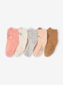 Lot De 3 Paires De Chaussettes Bébé Fille VERTBAUDET - Motifs Coeurs - 74% Coton - Taille Unique - Pour Nouveau-né Et Petite Fille