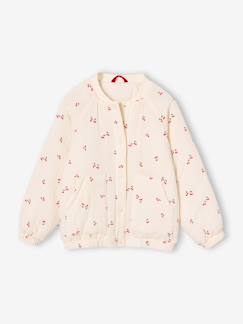 Blouson matelassé style bomber en gaze de coton fille  - vertbaudet enfant