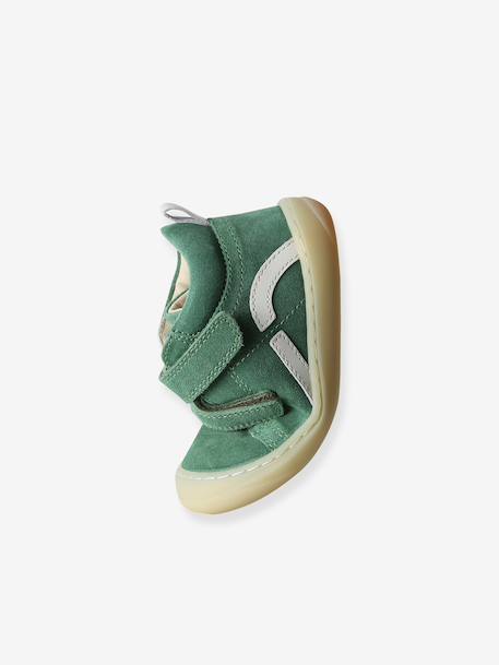 Chaussures premiers pas bébé velcro beige+bleu+bleu électrique+bleu jean+chocolat+lot beige+lot marron+lot vert+marron+ocre+vert+vert sauge 47 - vertbaudet enfant 