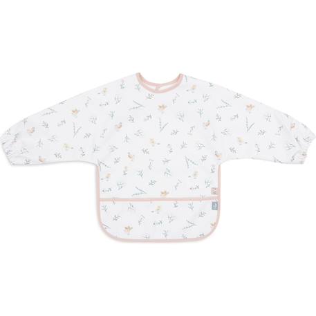 Bavoir à manches imperméable Beige, blanc+Blanc, marron clair+Blanc, rose, bleu+Bleu, blanc+Rose tendre+Vert, blanc 11 - vertbaudet enfant 