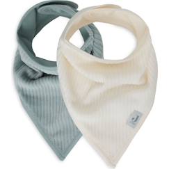 Puériculture-Lot de 2 bavoirs bandana