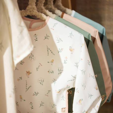 Bavoir à manches imperméable Beige, blanc+Blanc, marron clair+Blanc, rose, bleu+Bleu, blanc+Rose tendre+Vert, blanc 15 - vertbaudet enfant 