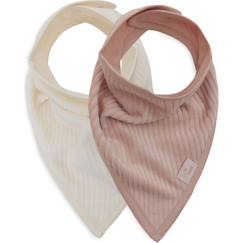 -Lot de 2 bavoirs bandana