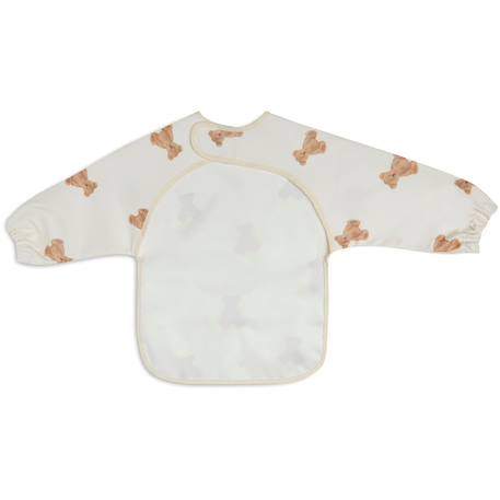 Bavoir à manches imperméable Beige, blanc+Blanc, marron clair+Blanc, rose, bleu+Bleu, blanc+Rose tendre+Vert, blanc 8 - vertbaudet enfant 