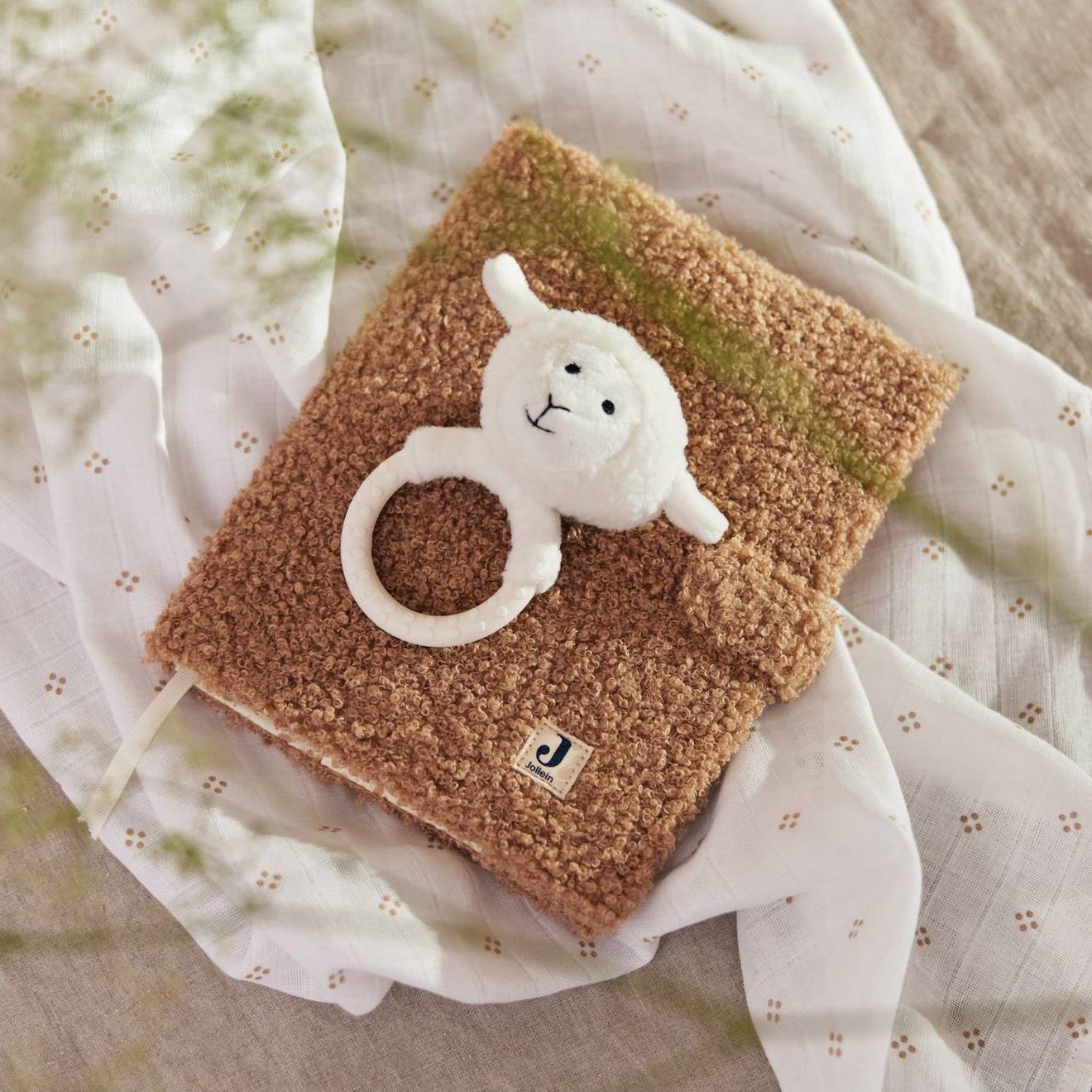 Protège De Carnet De Santé Boucle Biscuit Marron (Jollein) - Image 2