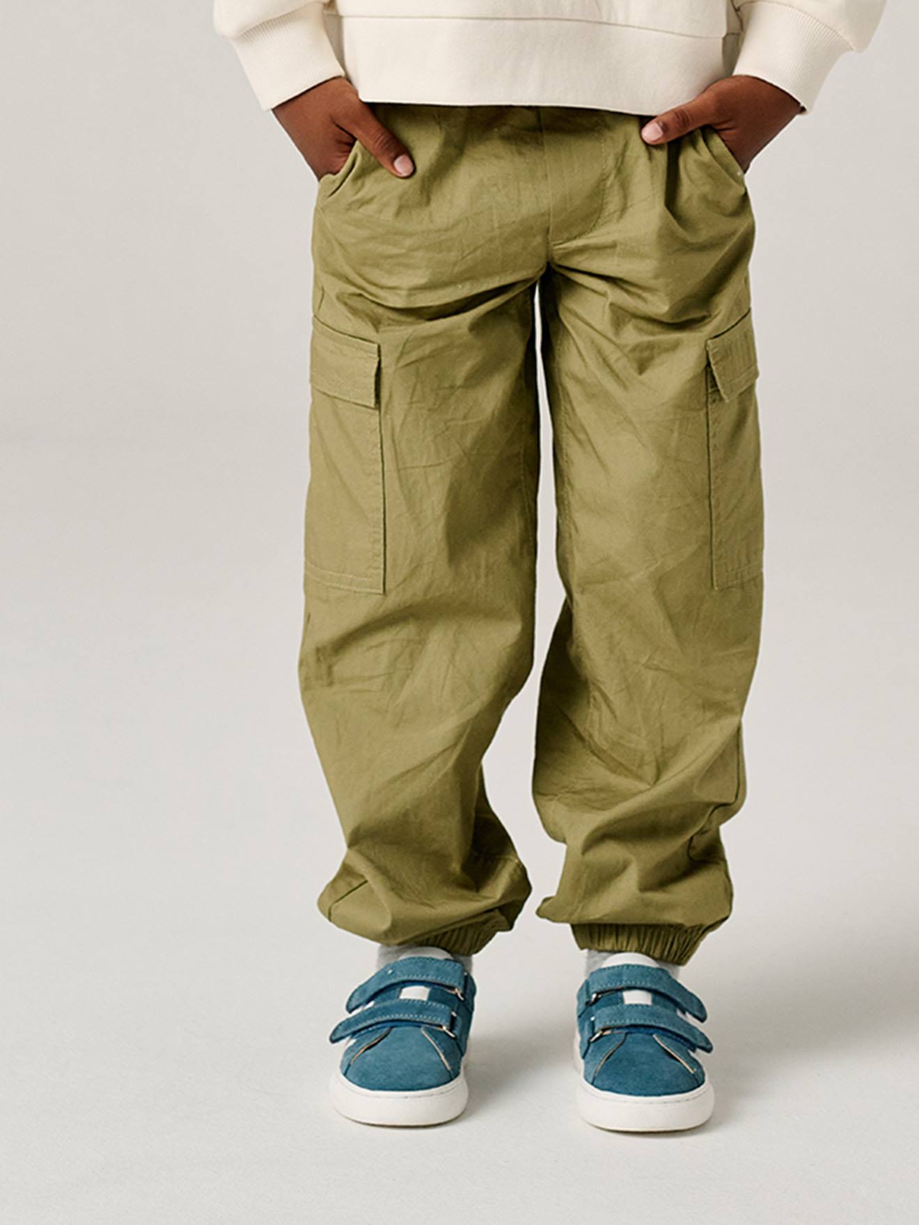 Pantalon cargo léger olive