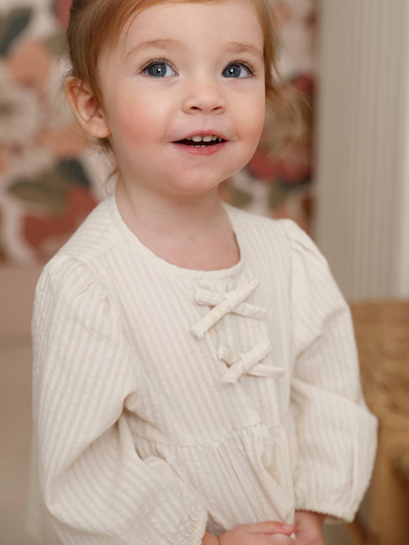 Blouse bébé fille écru