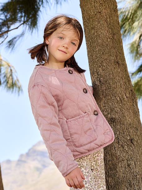 Veste matelassée fille doublée sherpa  - vertbaudet enfant