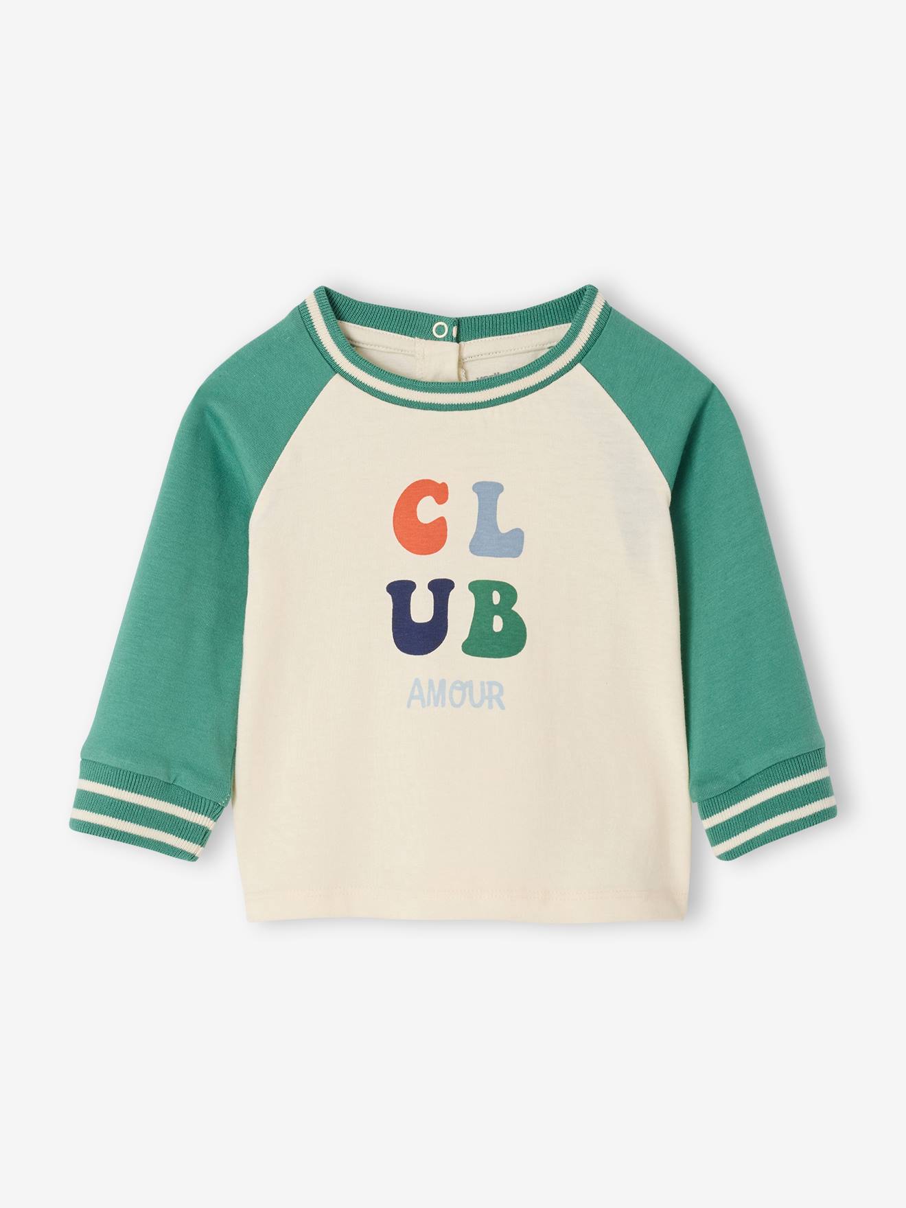 T-shirt bébé cool baby manches longues vert